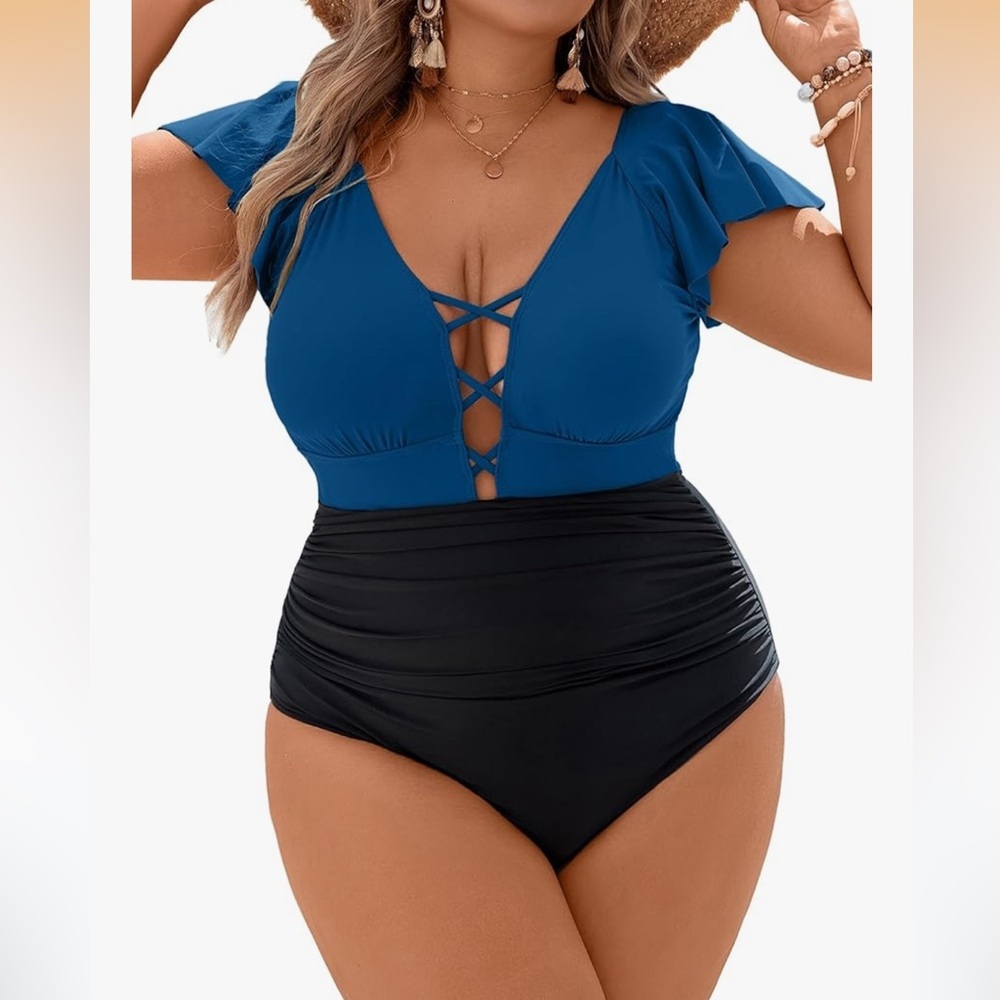 Blooming Jelly Plus Size One Piece  Tummy Control 4XL/ 802-bb2